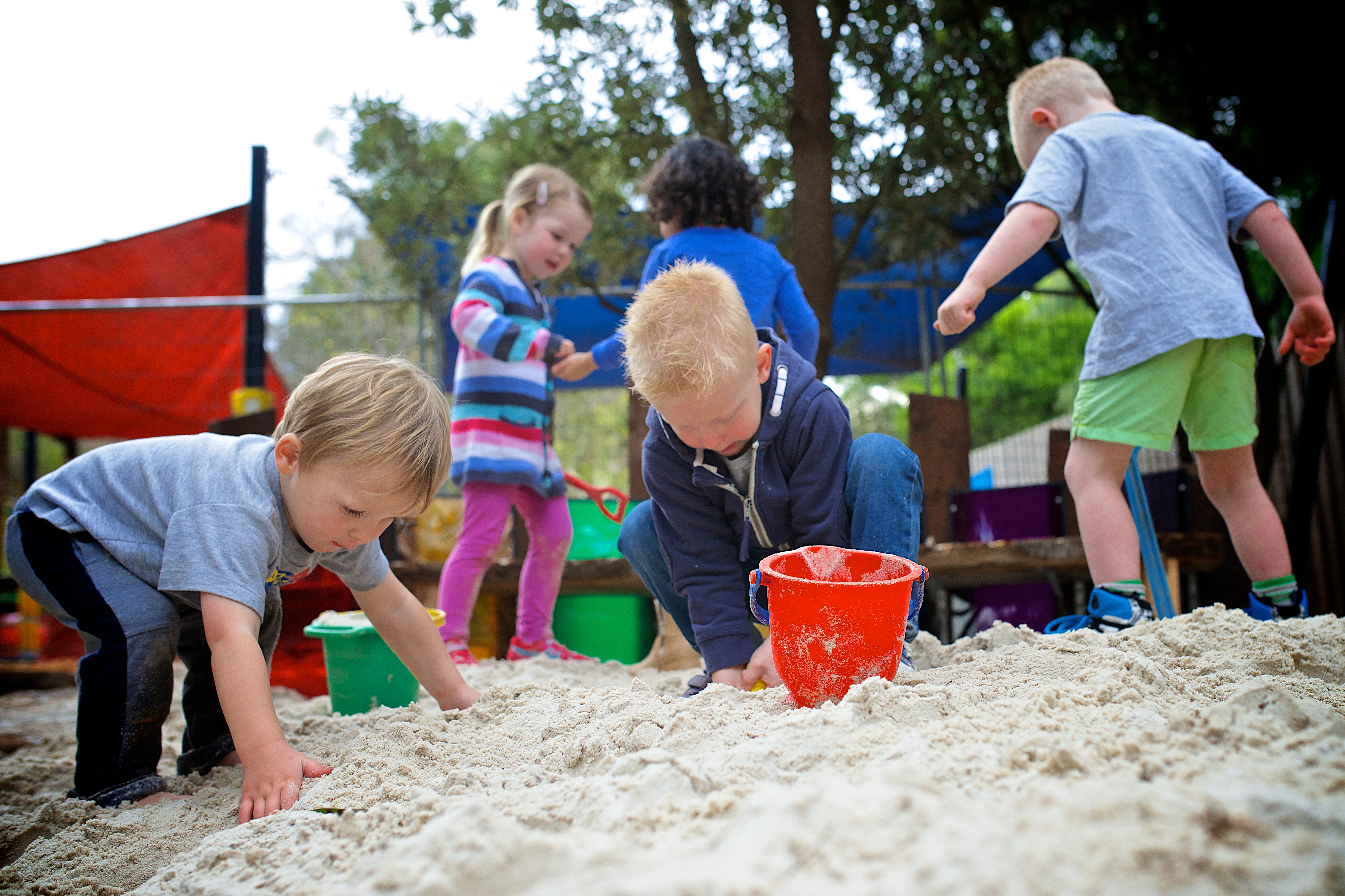 Children playing in a sandpit